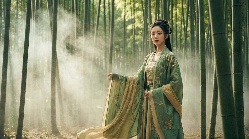 明星影视作品-竹林仙境古风